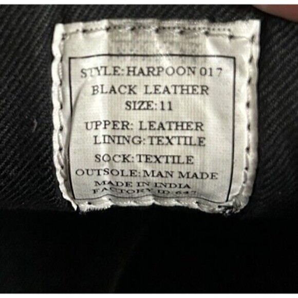 Steve Madden Men's Size 11 Harpoon Derby Oxford Black Shoes Lace-up - Picture 16 of 16